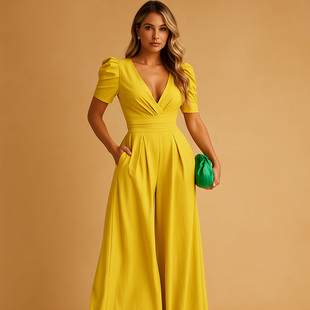 Elegant long tailored jumpsuit for women | Celeste