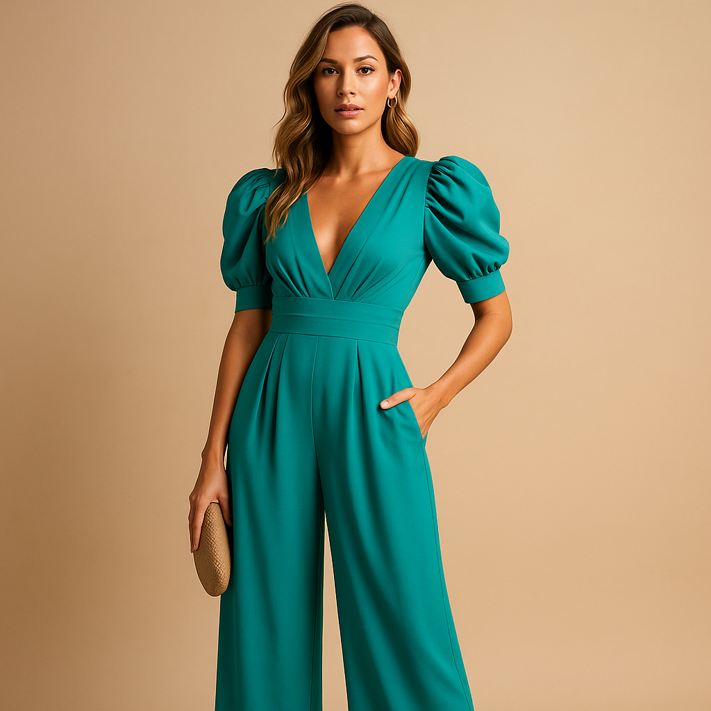 Elegant long tailored jumpsuit for women | Celeste
