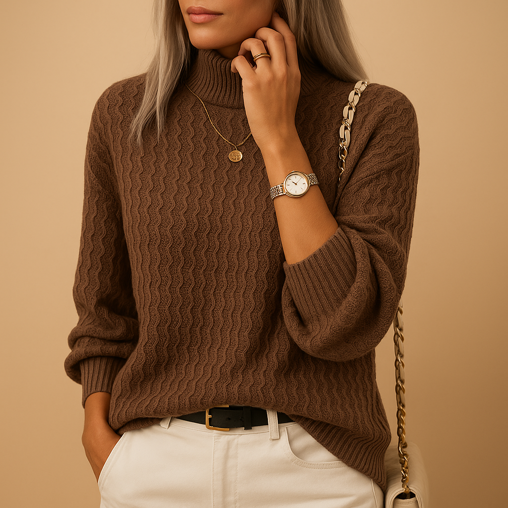 Knitted turtleneck sweater for women | Grace
