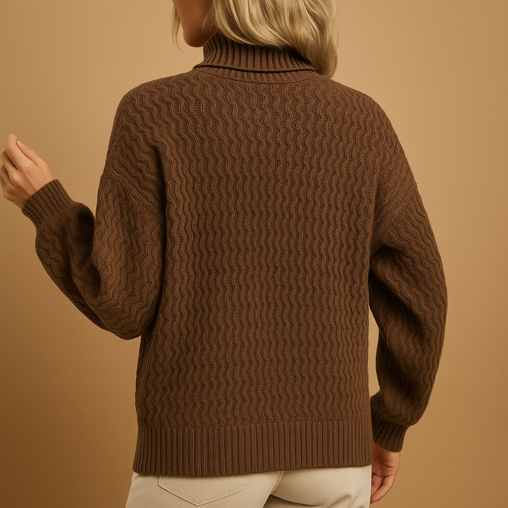 Knitted turtleneck sweater for women | Grace