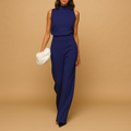 Elegant sleeveless halter jumpsuit for women | Vanessa