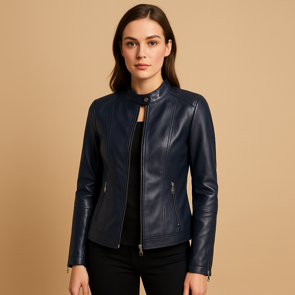 Biker jacket for women with classic edgy design | Stella