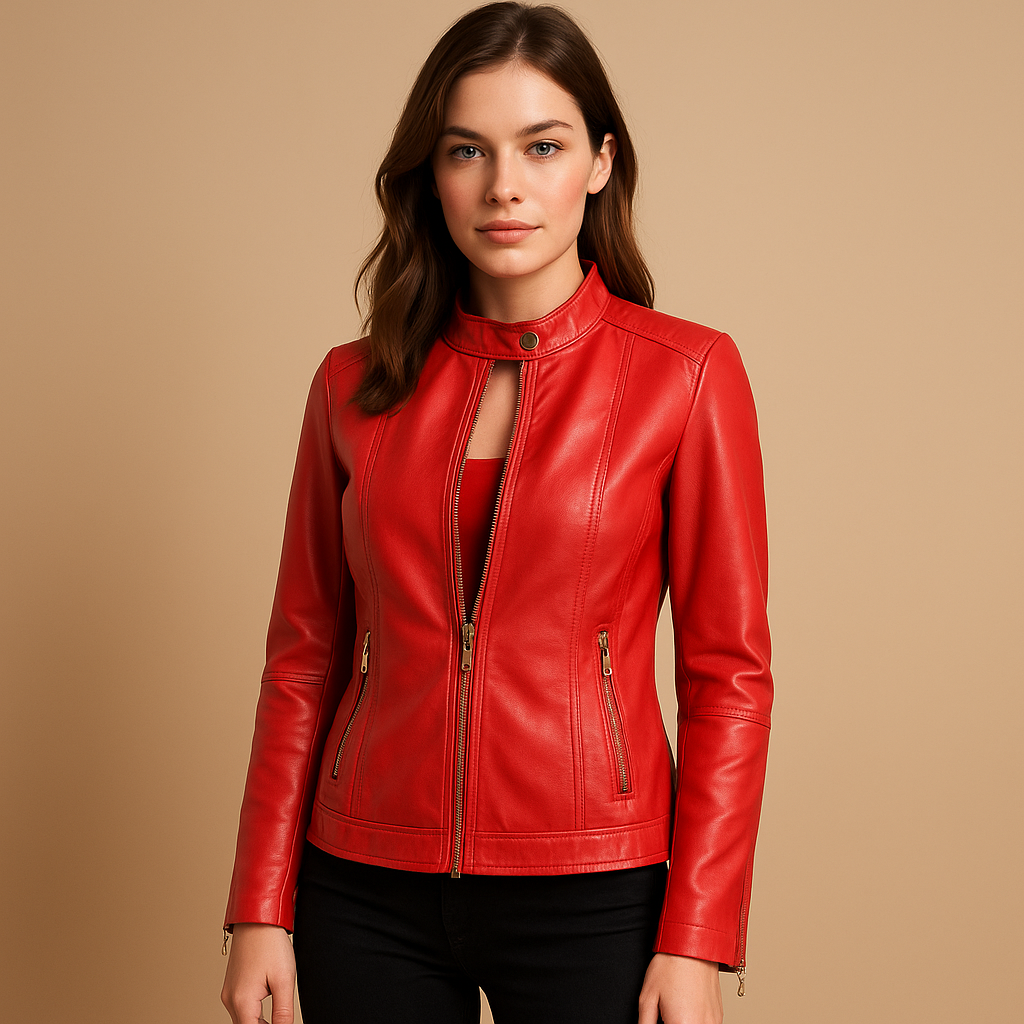 Biker jacket for women with classic edgy design | Stella