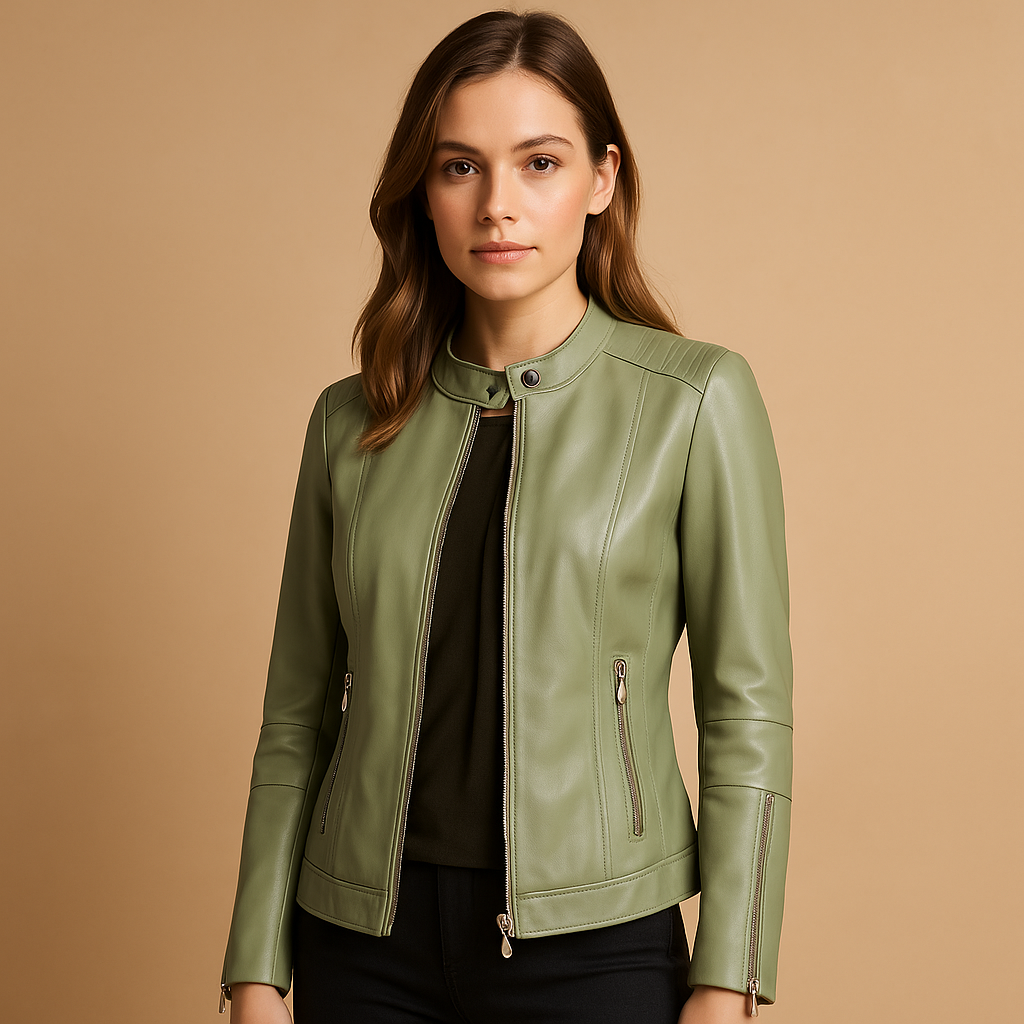 Biker jacket for women with classic edgy design | Stella