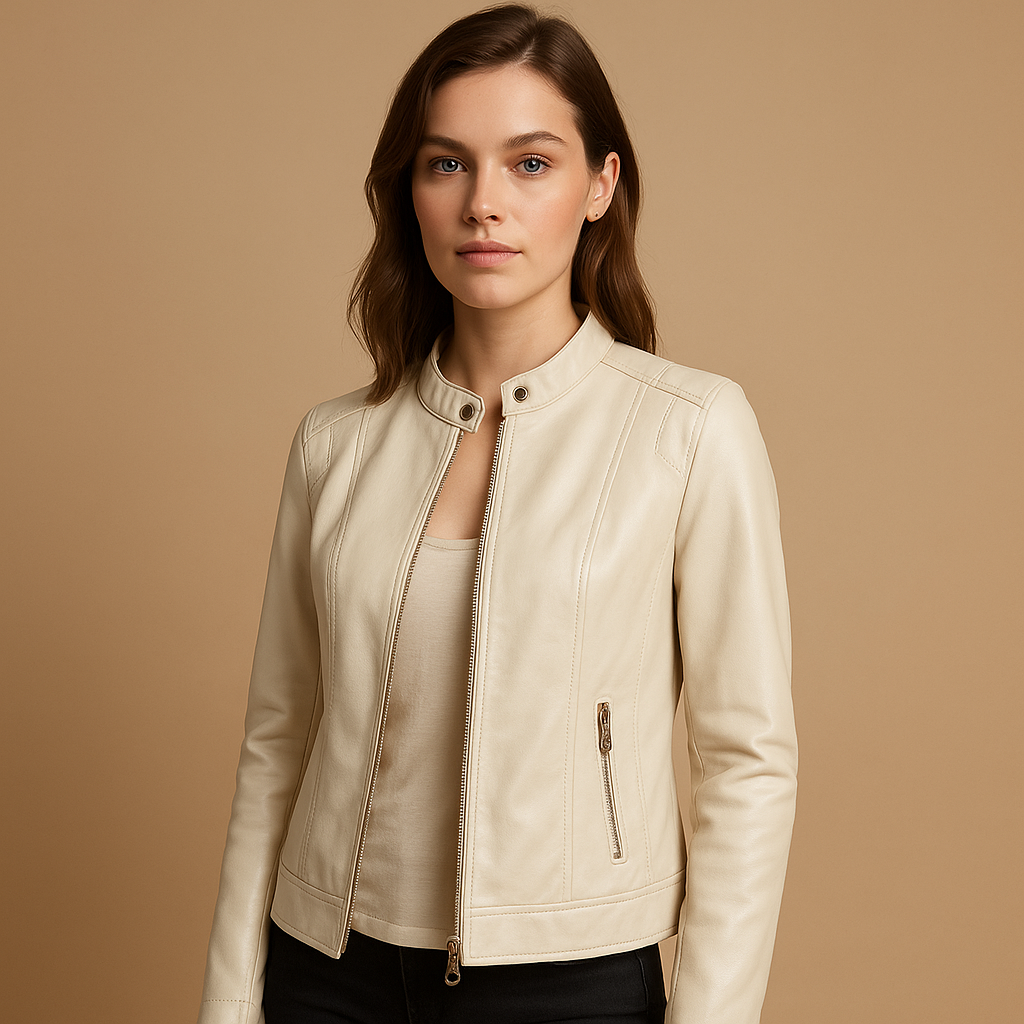 Biker jacket for women with classic edgy design | Stella