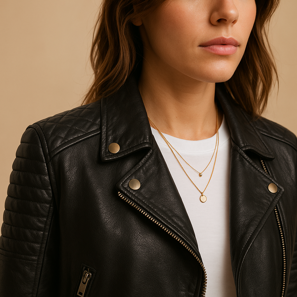 Black fitted jacket with collar for women | Stella