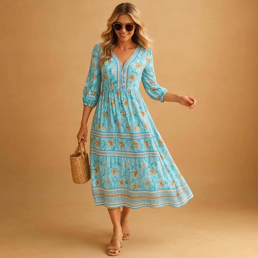 Bohemian summer dress for women | Lila