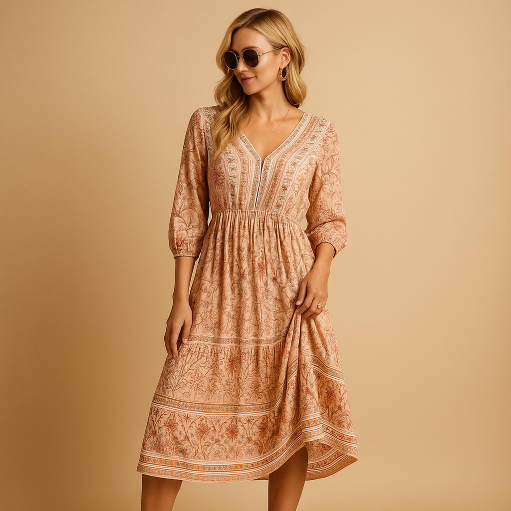 Bohemian summer dress for women | Lila