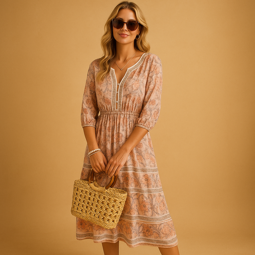 Bohemian summer dress for women | Lila