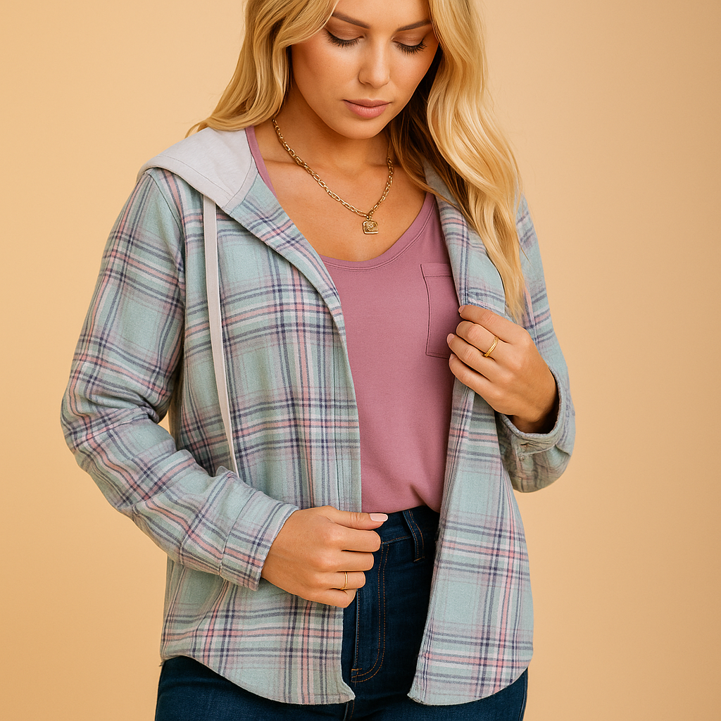 Casual button-up jacket for women | Hazel