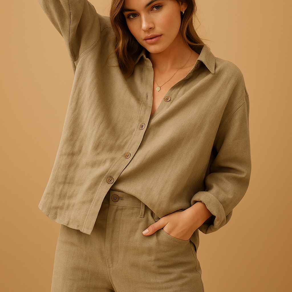 Casual cotton blouse for women | Harper