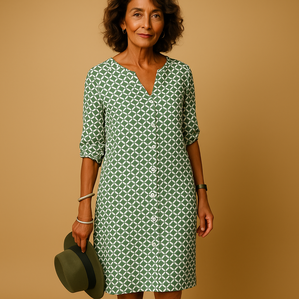 Casual V-neck dress for women | Renée