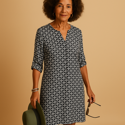 Casual V-neck dress for women | Renée