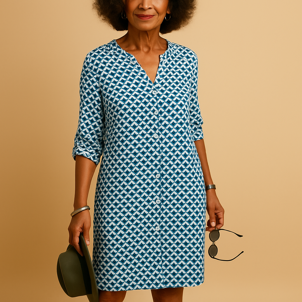 Casual V-neck dress for women | Renée