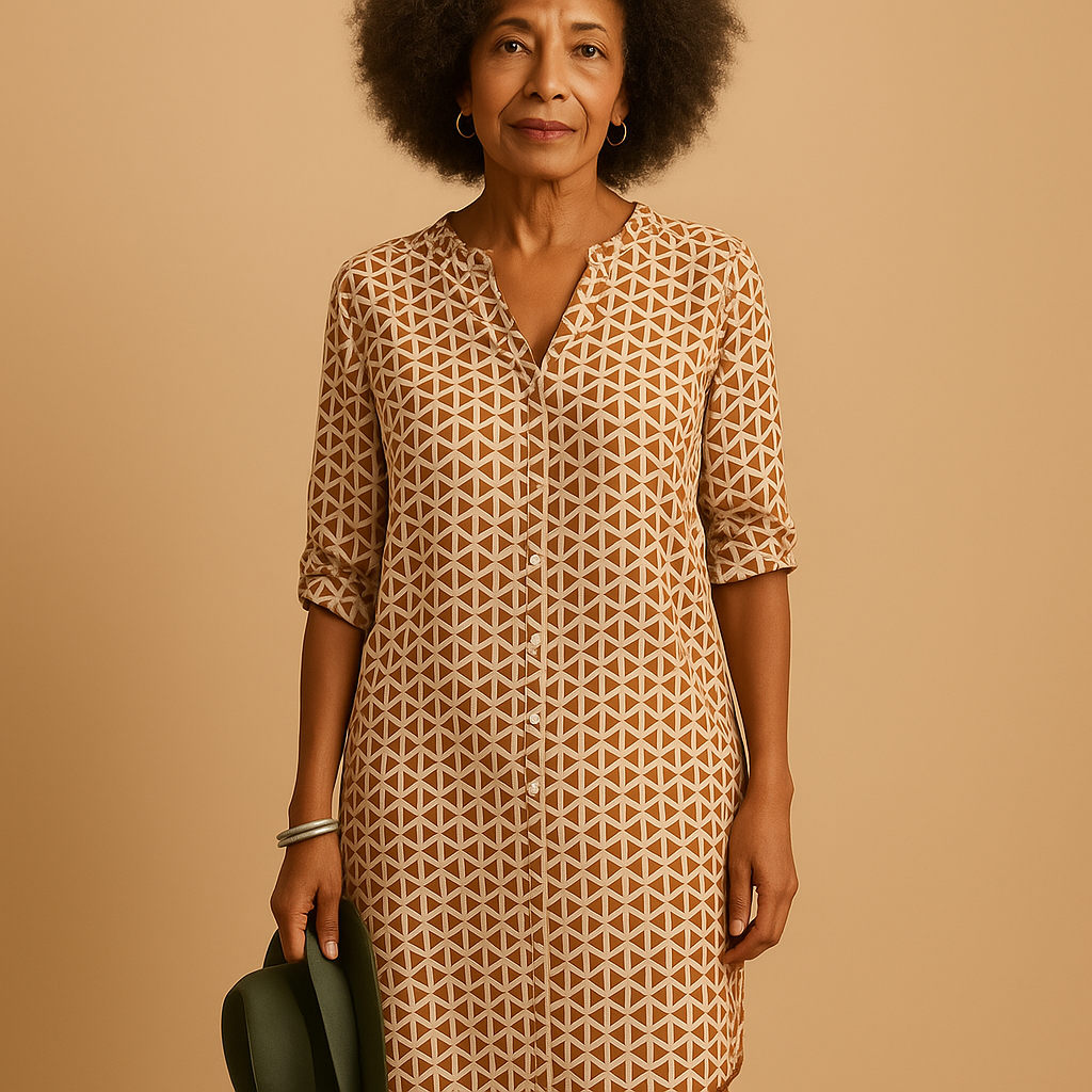 Casual V-neck dress for women | Renée