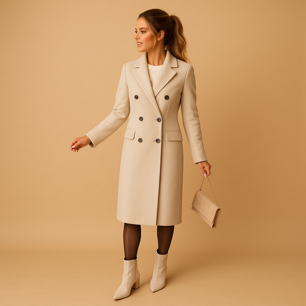 Chic long winter coat for women | Clara