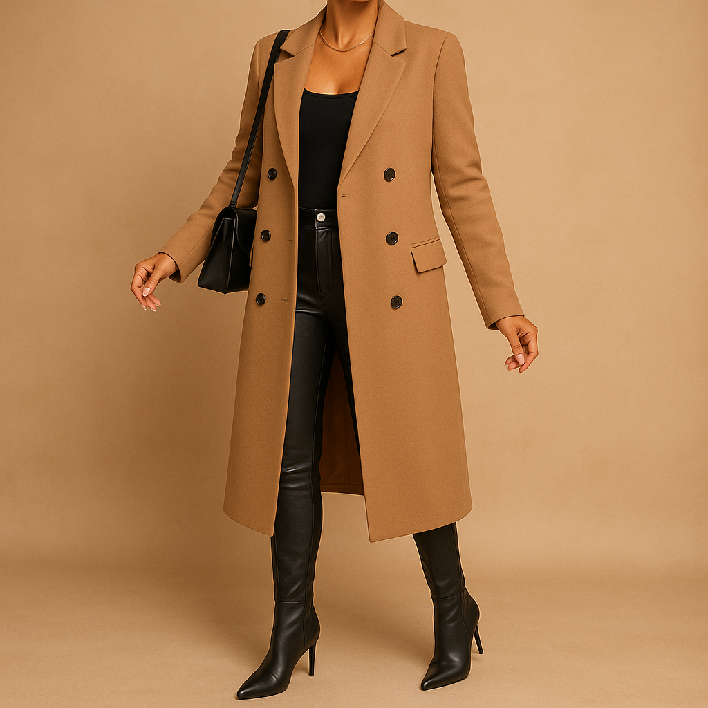 Chic long winter coat for women | Clara