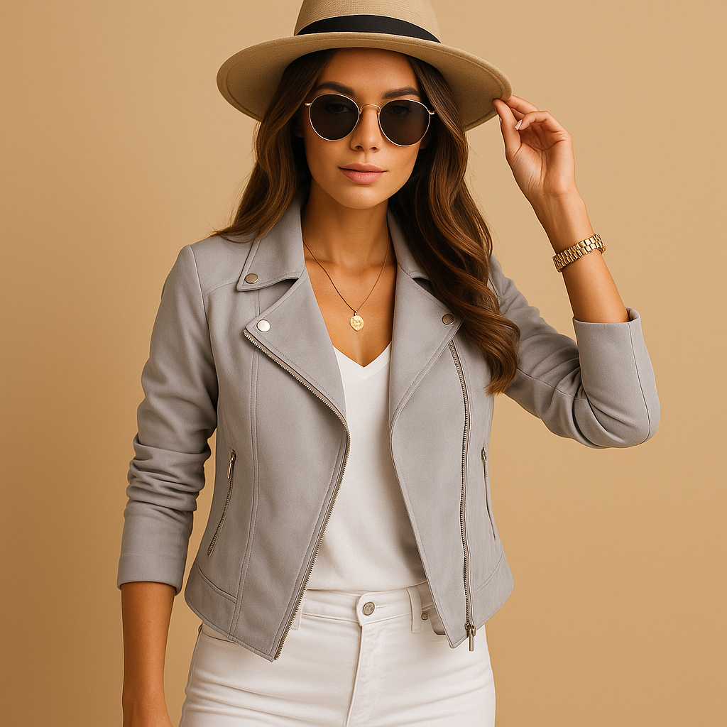 Chic short summer jacket for women | Isla