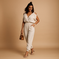 Chic white jumpsuit for women | Hannah