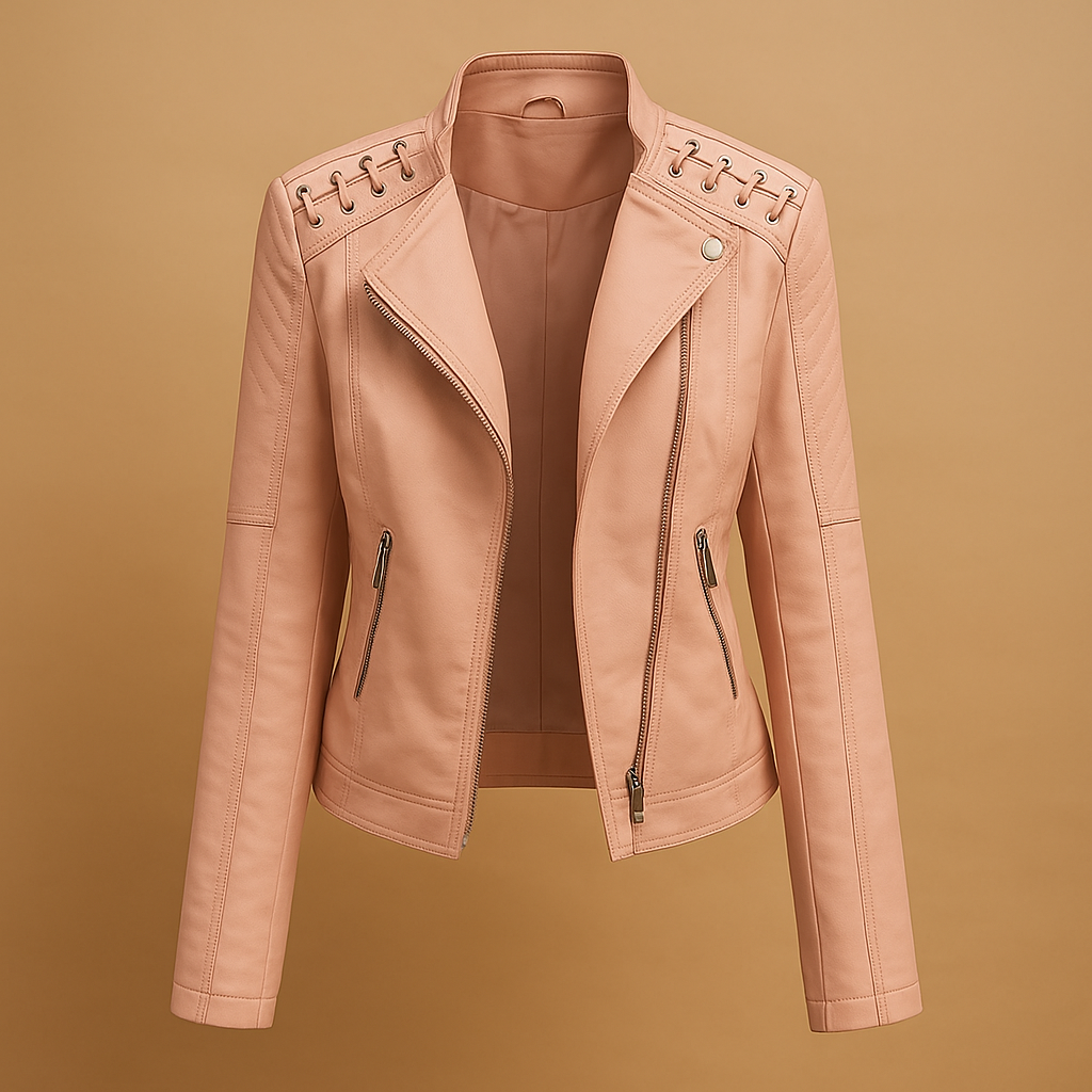 Chic mid-season jacket for women with stand-up collar | Naomi