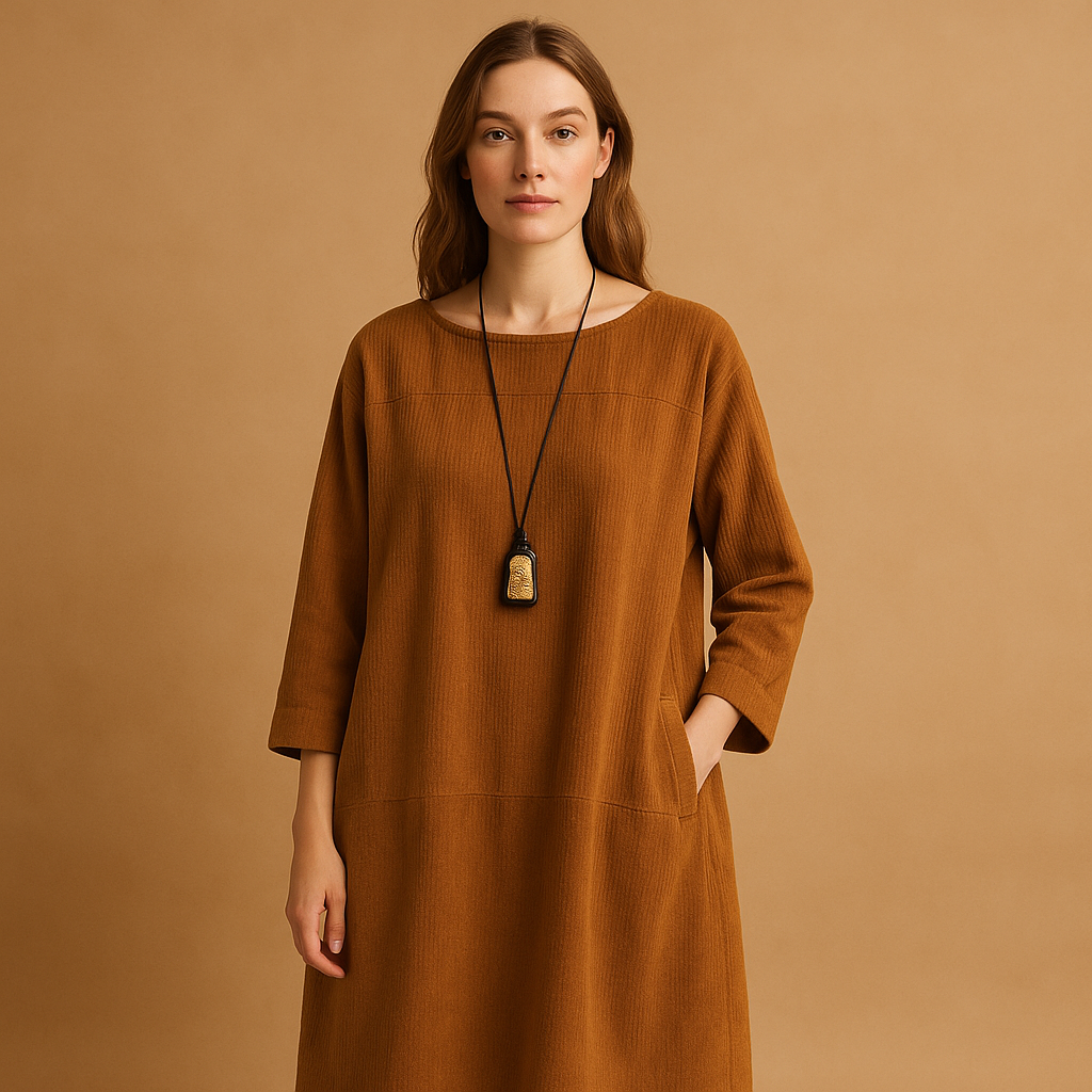 Corduroy summer dress for women | Elodie