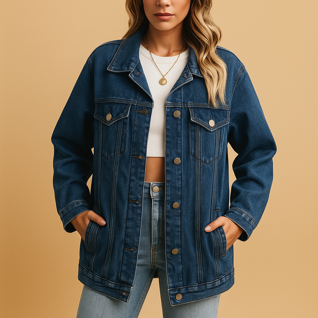 Denim winter jacket for women | Selena