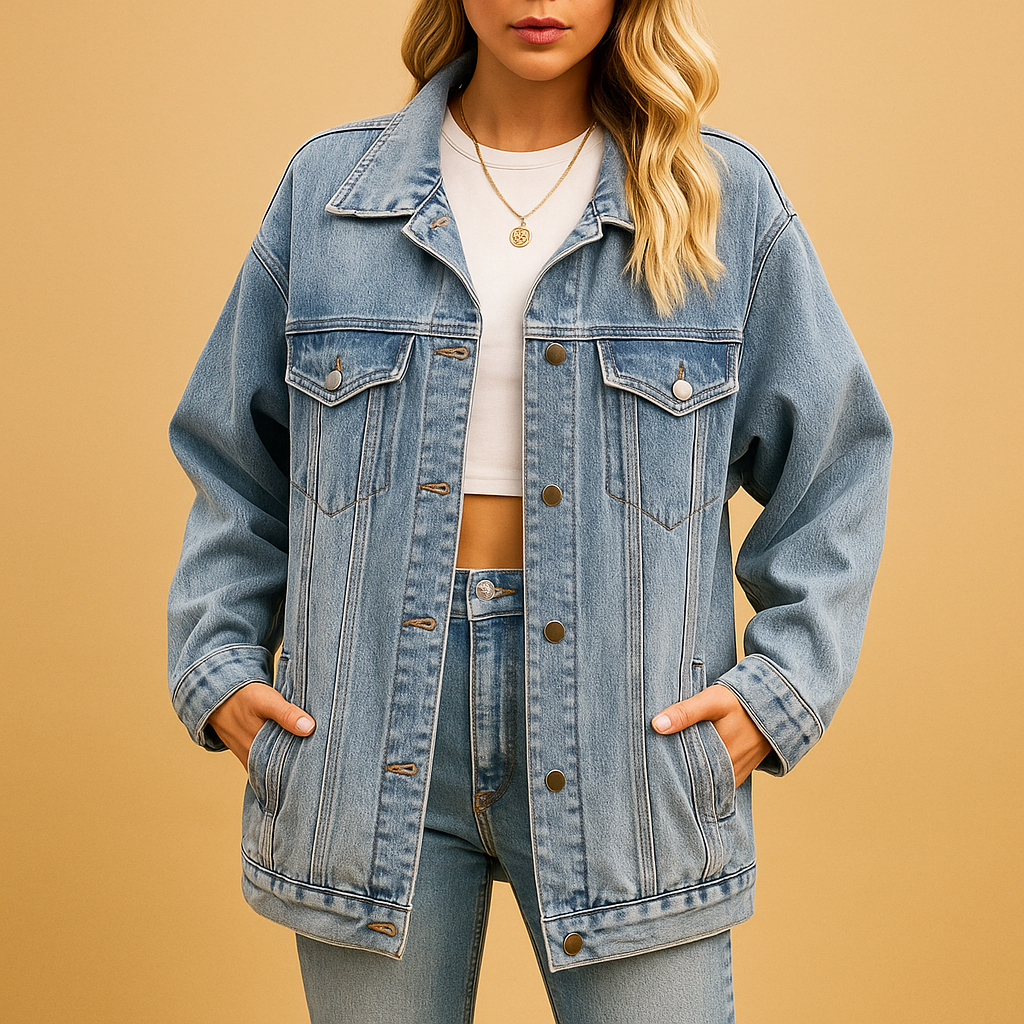 Denim winter jacket for women | Selena
