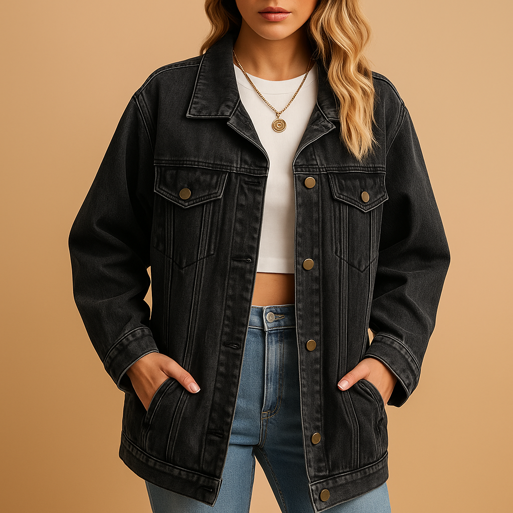 Denim winter jacket for women | Selena