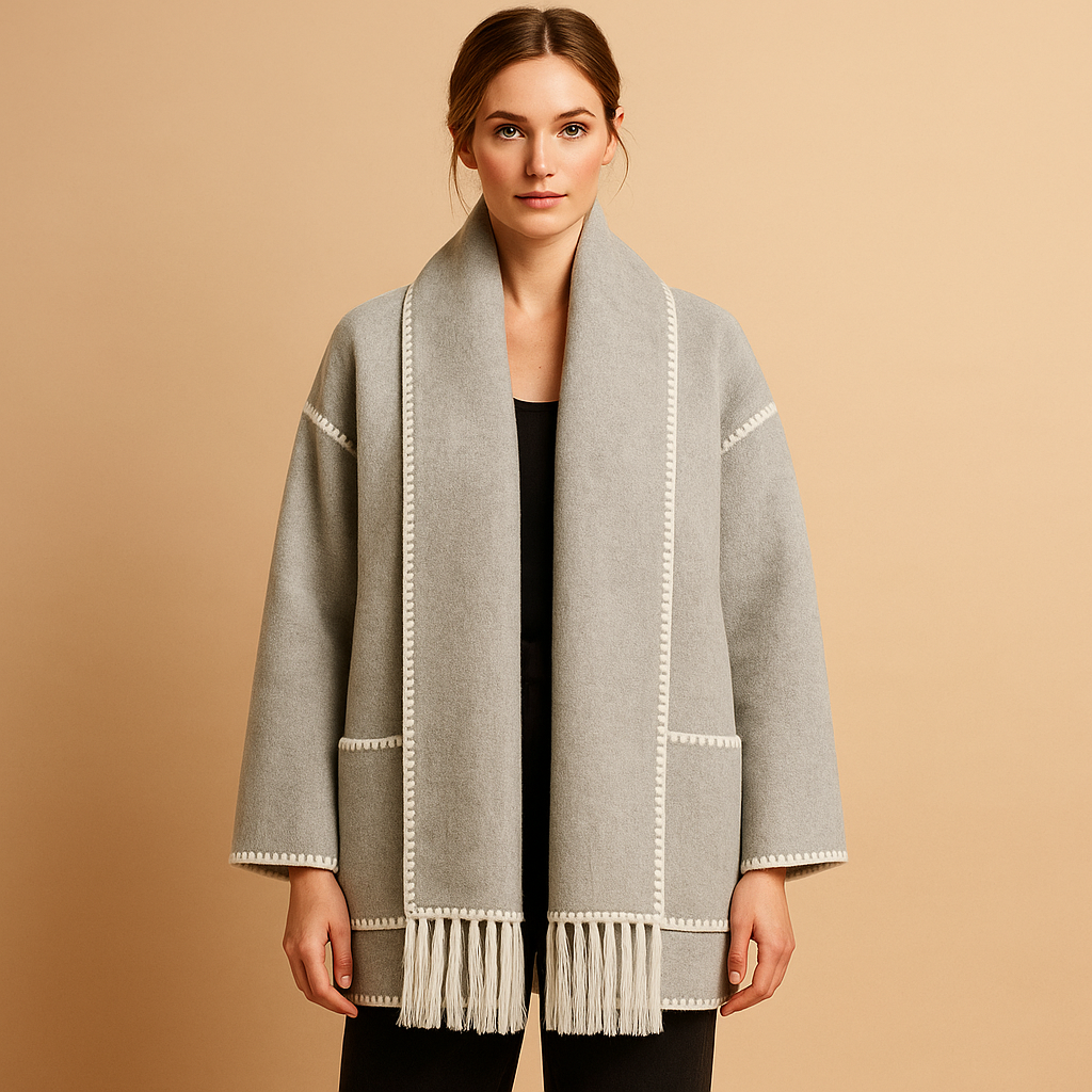 Elegant belted winter coat for women | Celeste