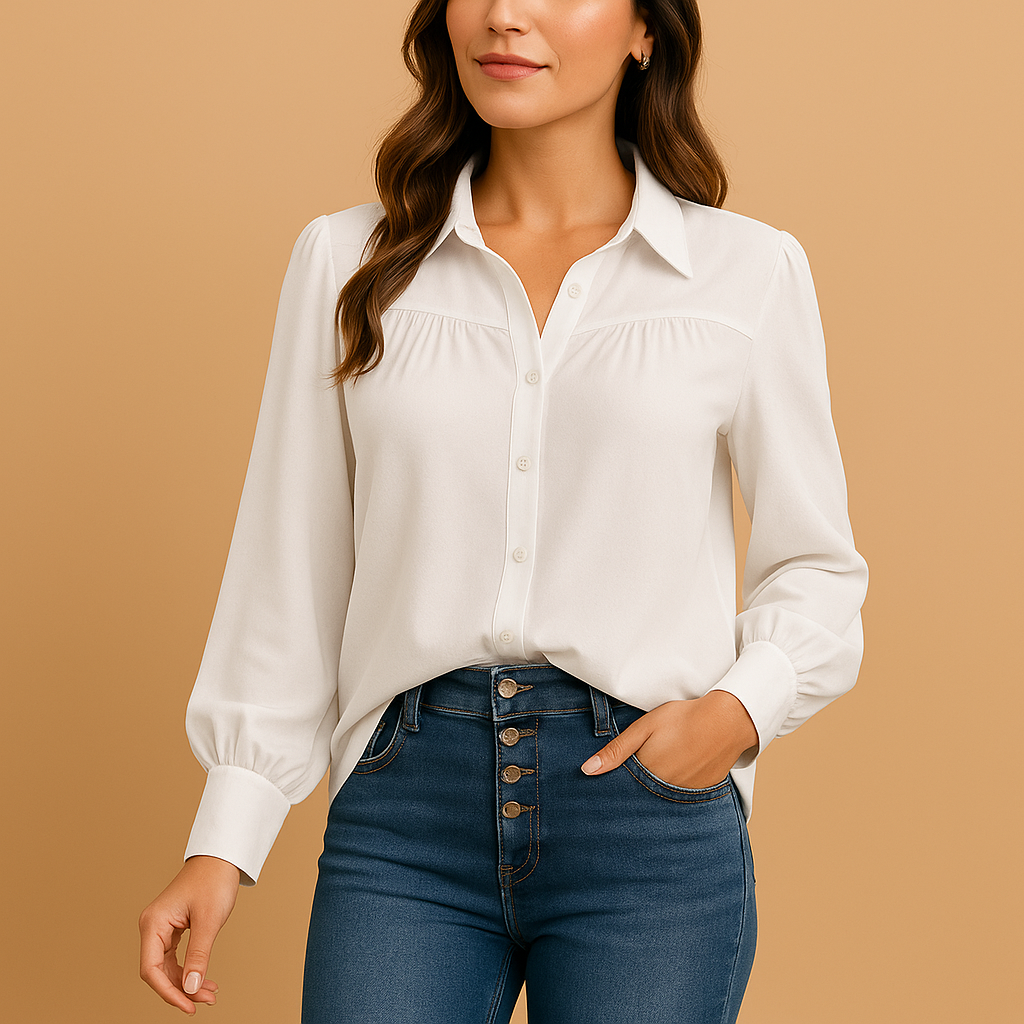 Elegant lantern sleeve blouse for women | Grace