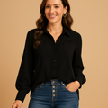 Elegant lantern sleeve blouse for women | Grace