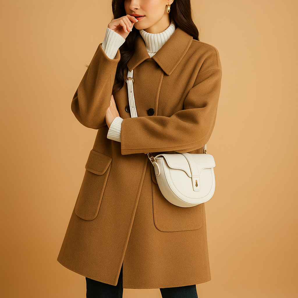 Elegant long coat for women | Clara