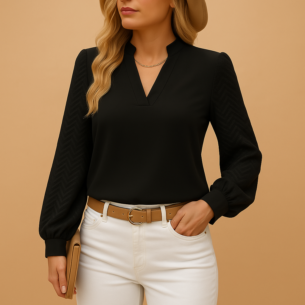 Elegant V-neck top for women | Grace