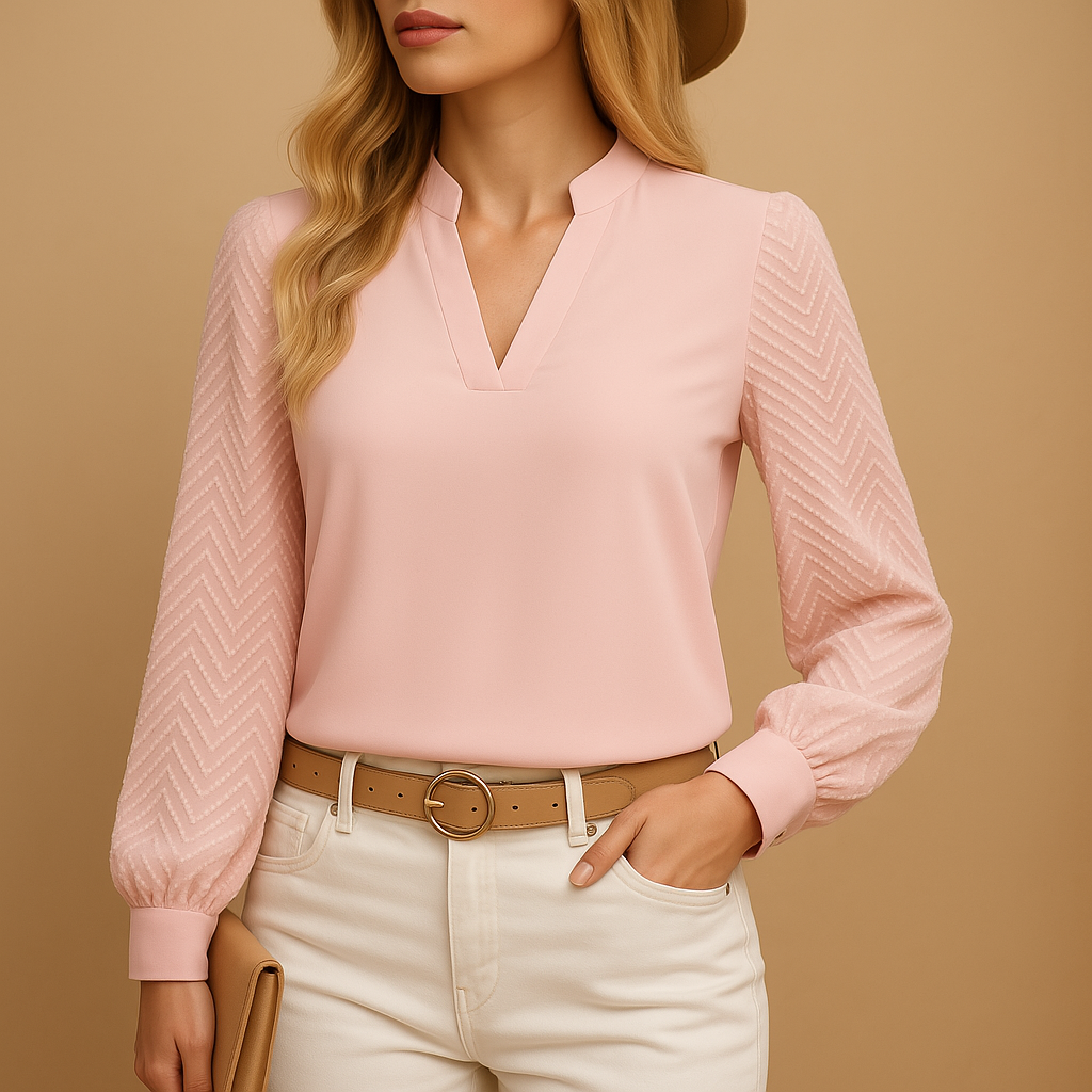 Elegant V-neck top for women | Grace
