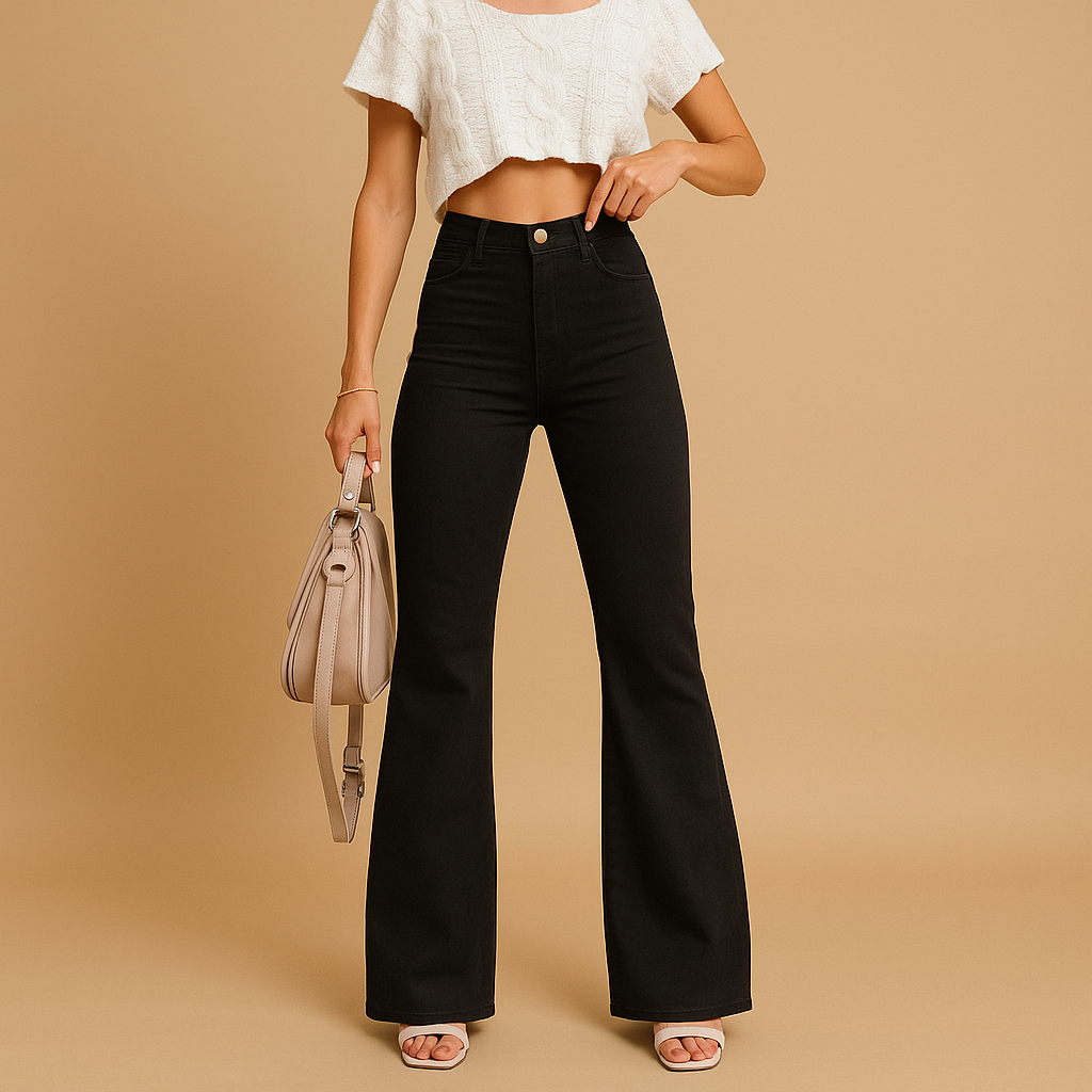 Flared corduroy pants for women | Hazel