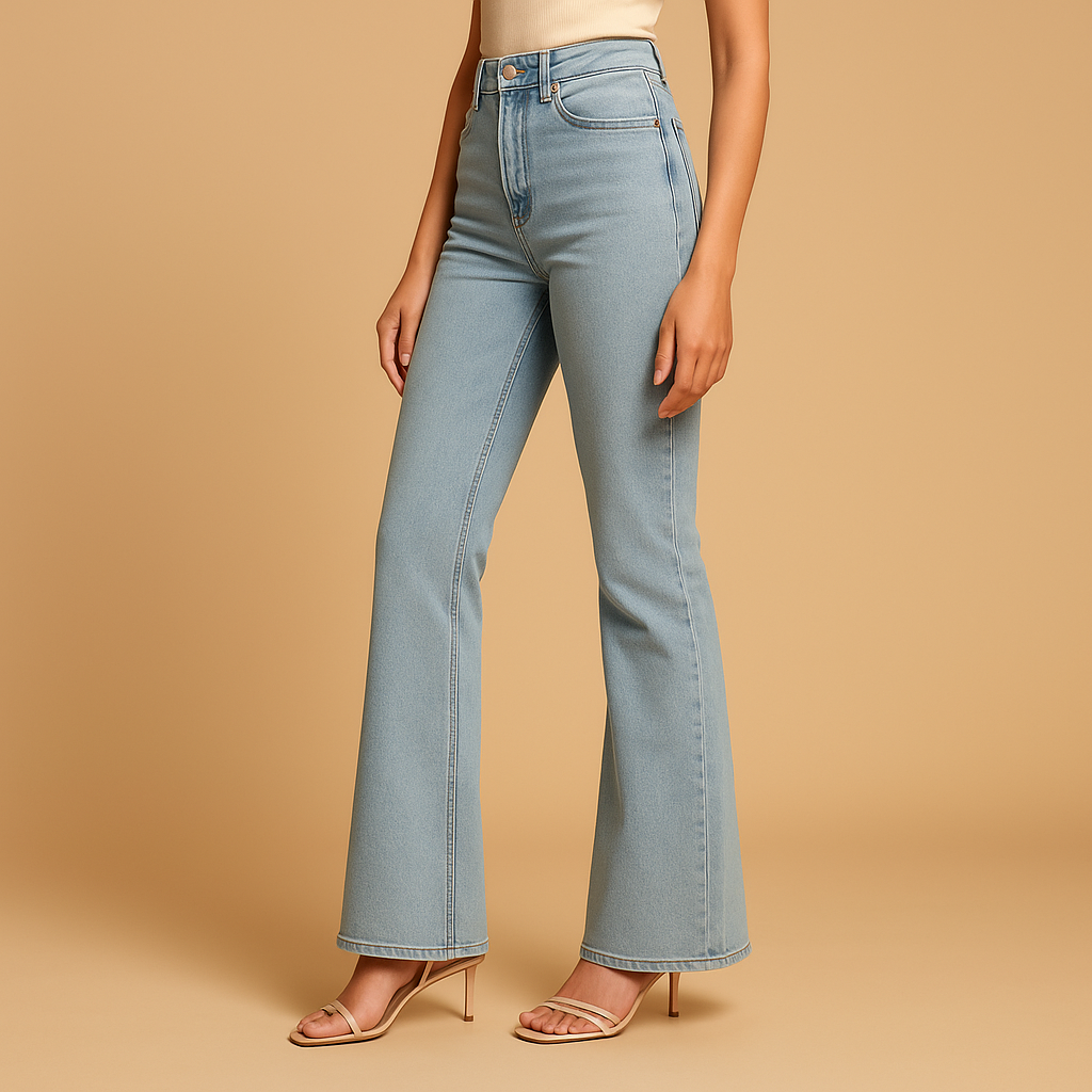 Flared high-waist jeans for women | Clara