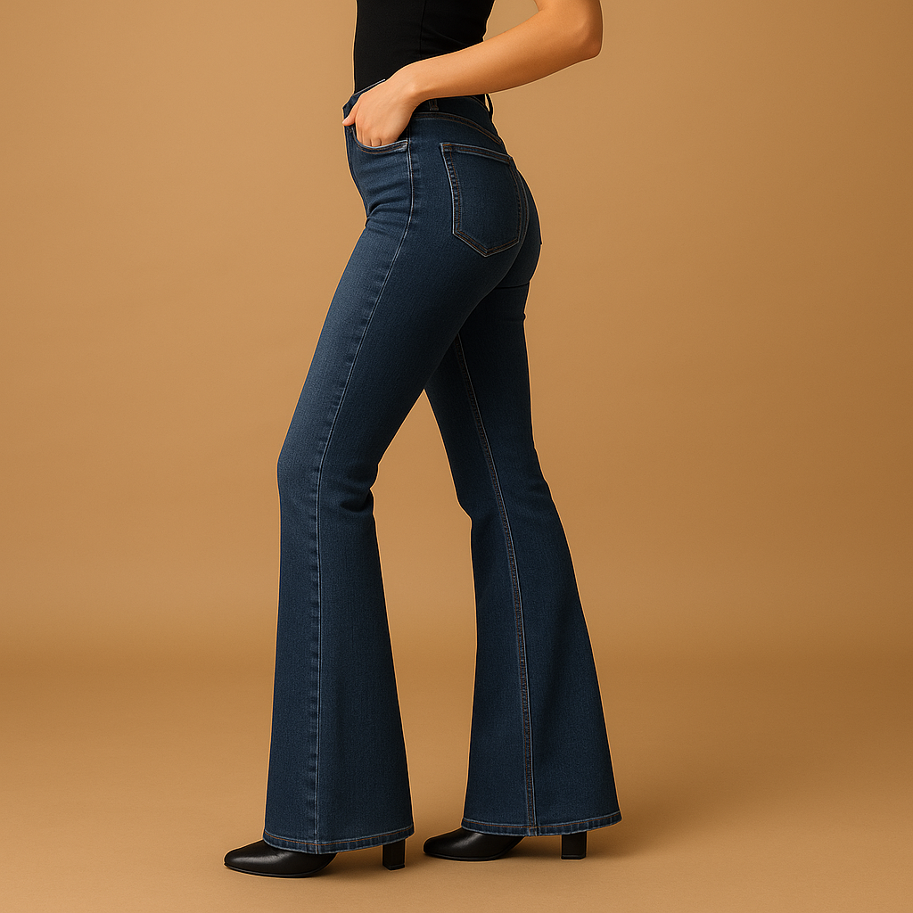 Flared high-waist jeans for women | Clara
