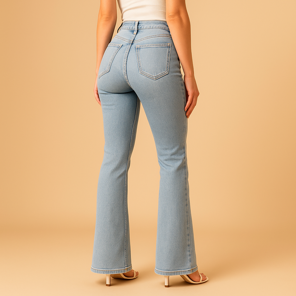 Flared high-waist jeans for women | Clara