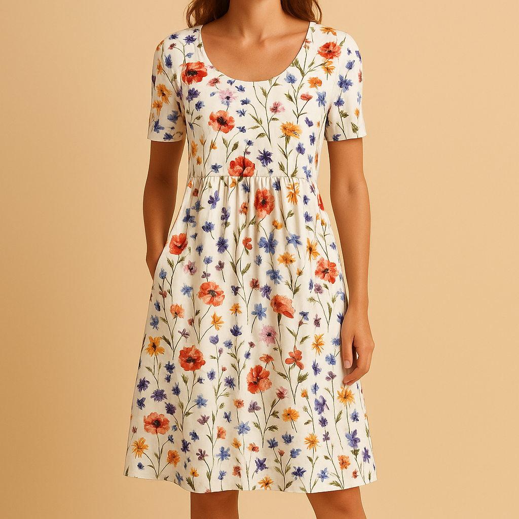Floral casual cotton dress for women | Daisy