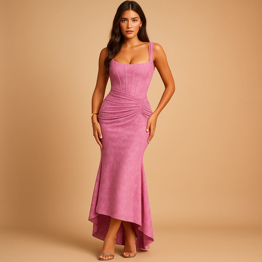 Floral midi dress with flowy fit for women | Hazel