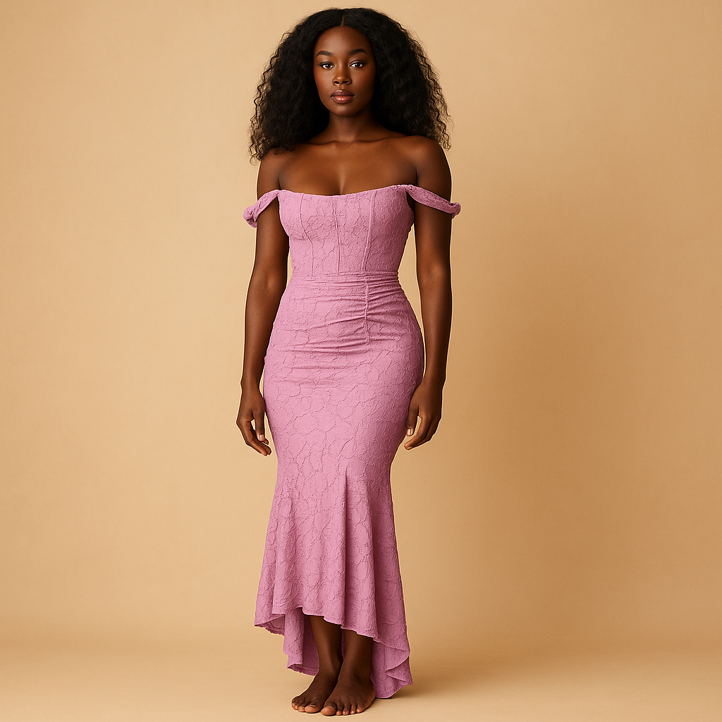 Floral midi dress with flowy fit for women | Hazel