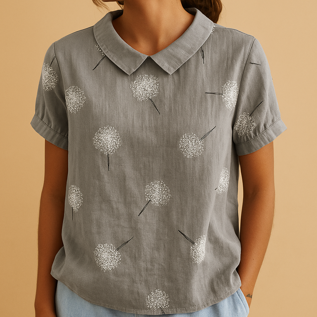 Floral print blouse for women | Violet
