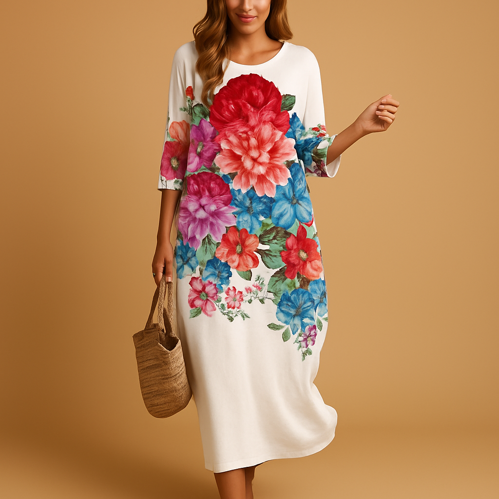 Flowy midi dress for women | Celeste