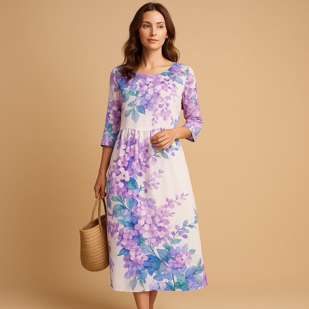 Flowy midi dress for women | Celeste