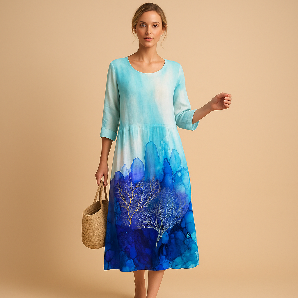 Flowy midi dress for women | Celeste