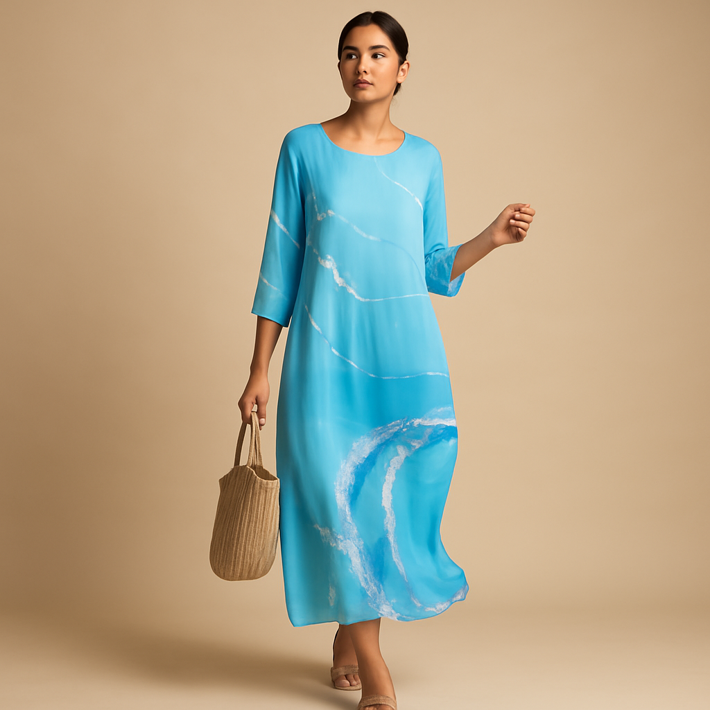 Flowy midi dress for women | Celeste