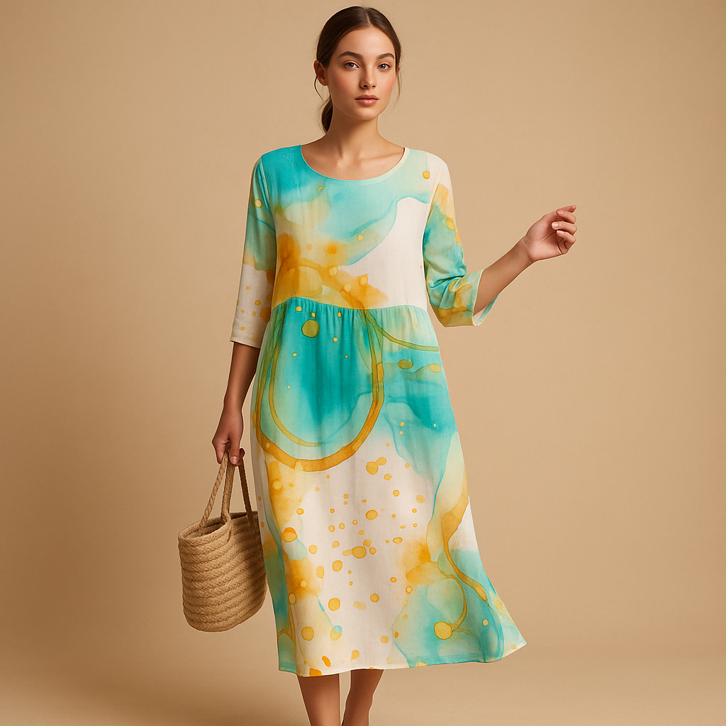 Flowy midi dress for women | Celeste