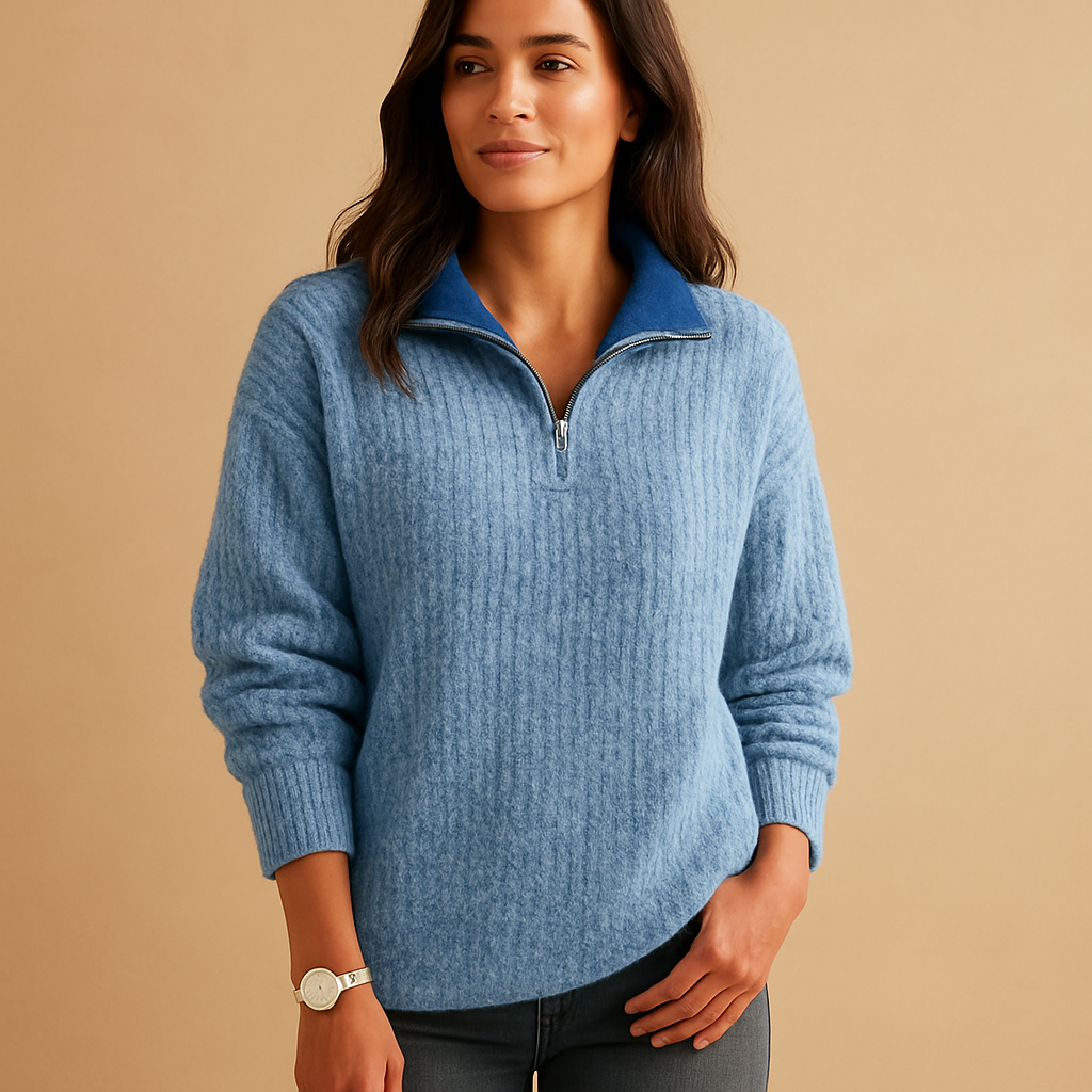 Half zip sweater for women | Clara