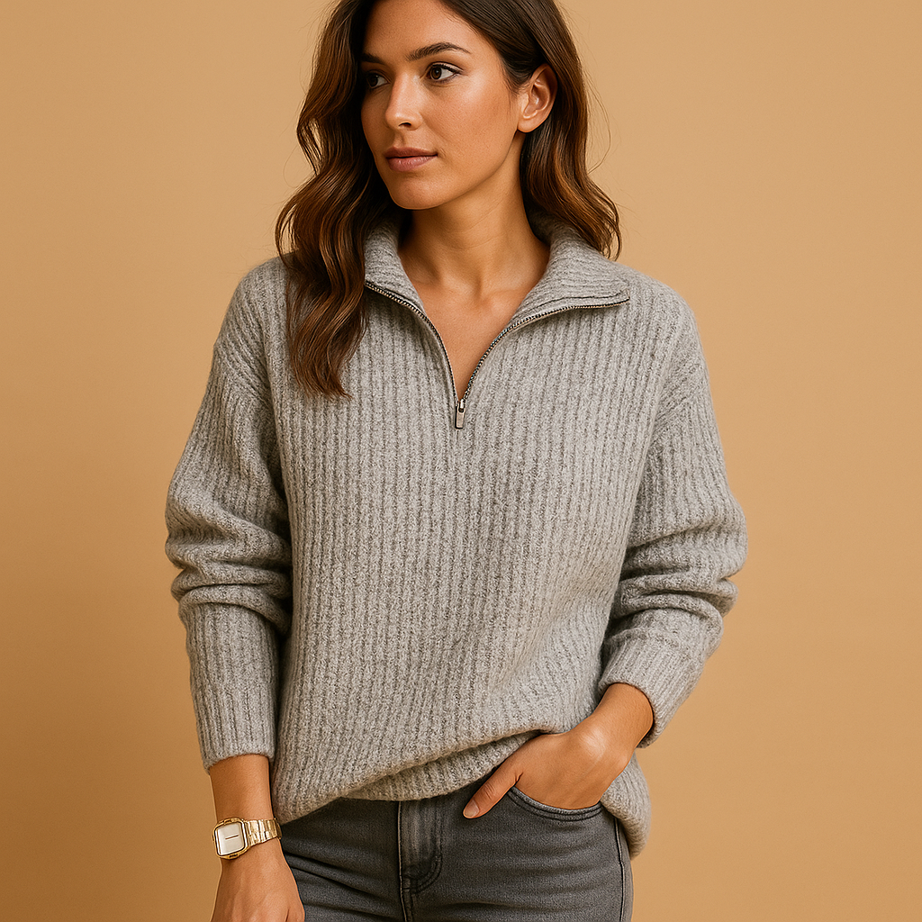 Half zip sweater for women | Clara