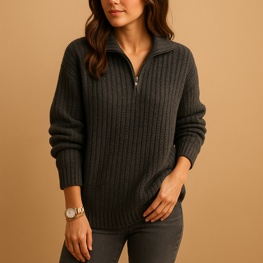Half zip sweater for women | Clara